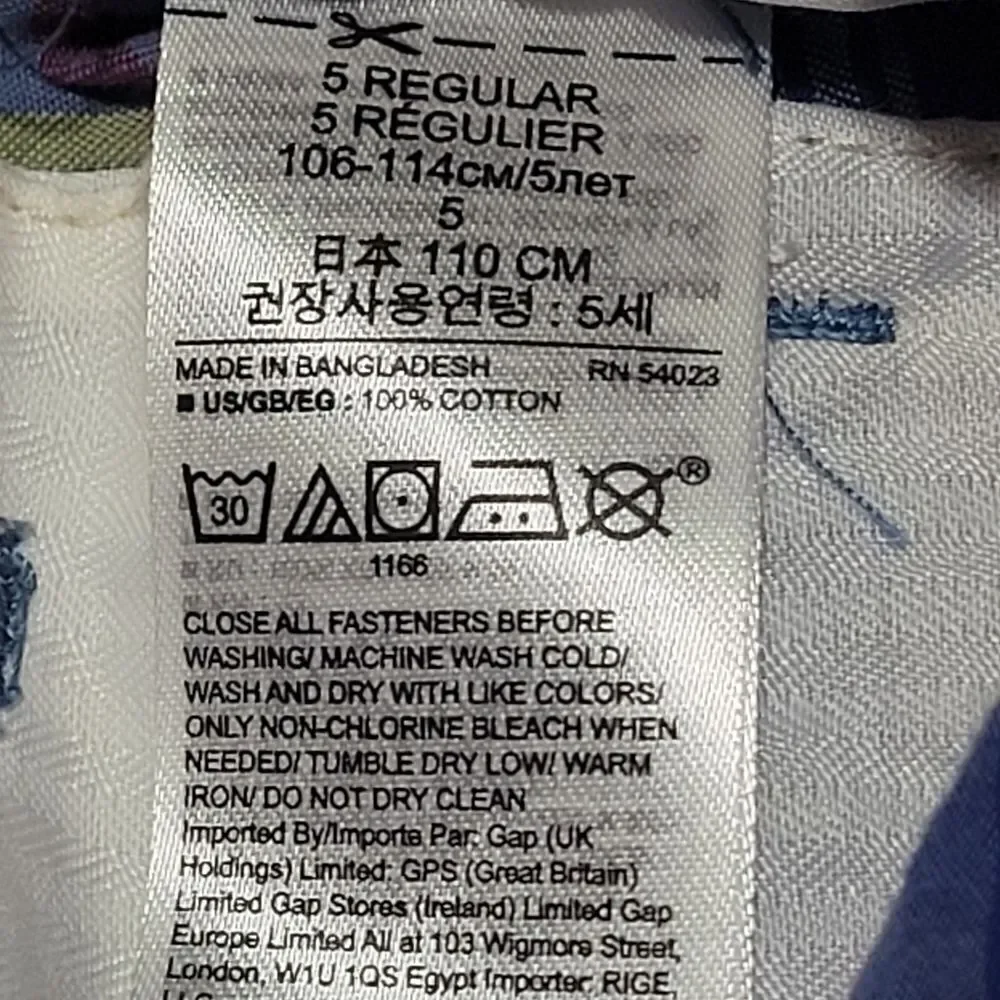 GAP size regular